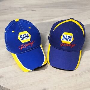 NAPA Racing Lot Of 2 Baseball Caps Chase Elliot & Ron Capps & Michael Waltrip
